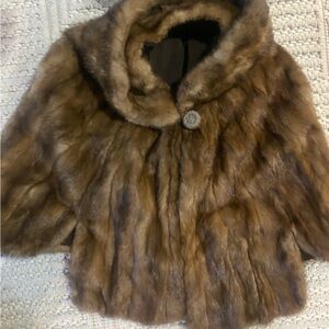 Luxurious Brown mink Fur Coat